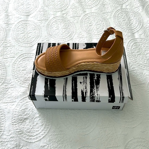 dolce vita: NEW Women Brown PlatForm Espadrilles with ankle strap, Size 10 - Picture 4 of 14